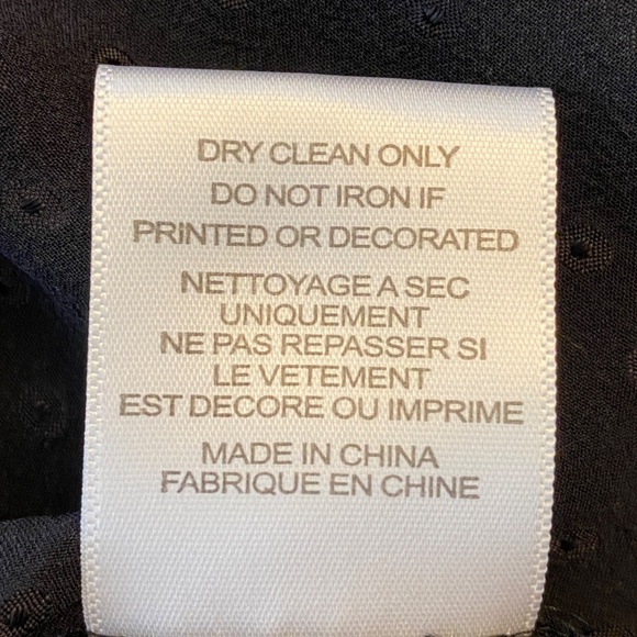 Equipment Femme Black Silk Swiss Dot Sheer Tunic Blouse Size Small - Picture 9 of 15